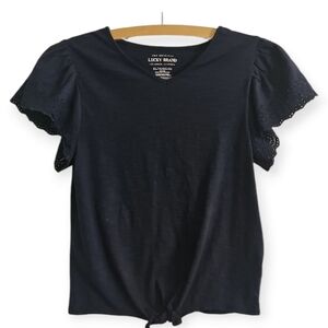 Lucky Brand Navy Blue Teens Top  Size XL